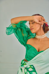 Stella Green Organza Blouse